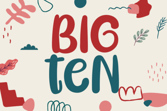 Big Ten: A Fun and Friendly Display Font for Modern Creators