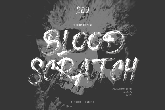 Blood Scratch: Elevating Your Creepy and Brushed Display Font Projects