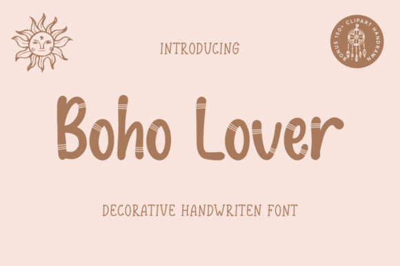 Boho Lover: Elevating Your Creative Projects with a Cute and Friendly Display Font