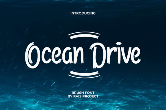 Ocean Drive: Elevating Creative Projects with Brushed, Fun Display Typography