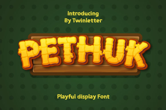 Pethuk: The Playful Display Font for Creative Projects