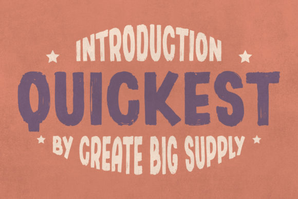 Quickest: The Bold, Thick Display Font That Demands Attention